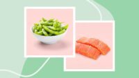 Edamame and salmon