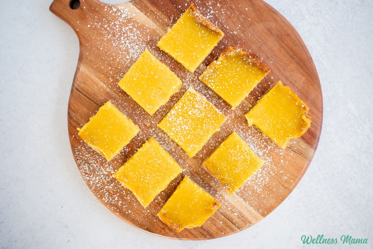 gluten free lemon bars