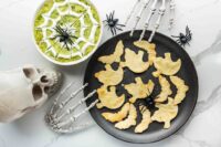 Spider-Web Guacamole with Spooky Chips – JSHealth